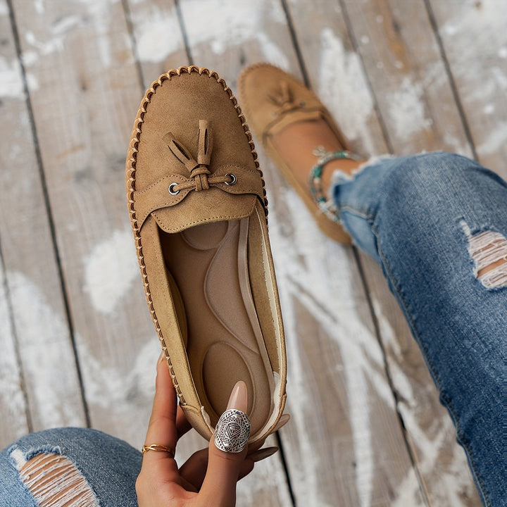 Nadine – Mocassins Classiques avec Détail Frange