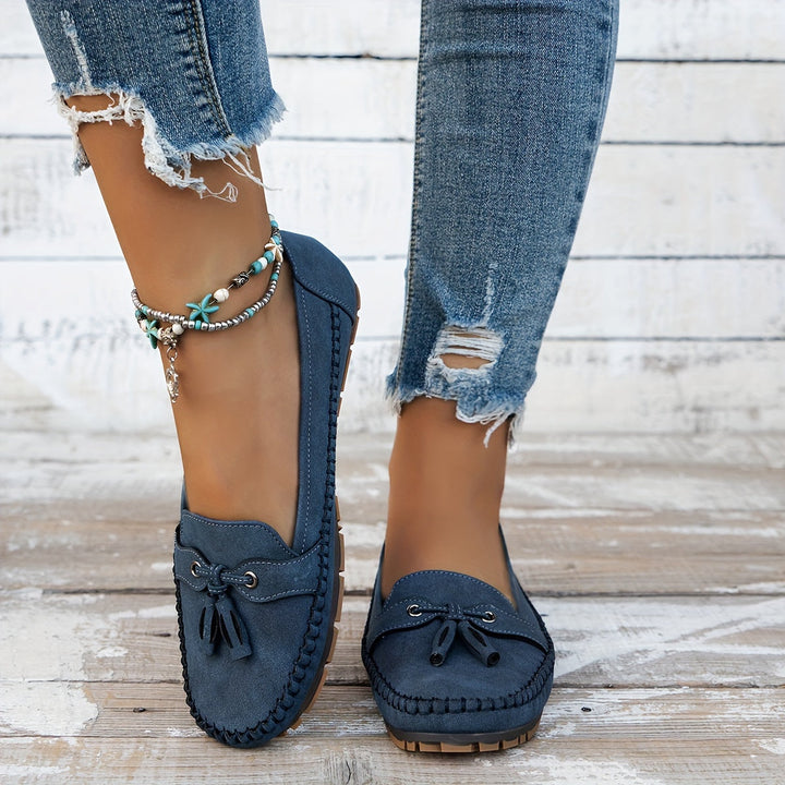 Nadine – Mocassins Classiques avec Détail Frange
