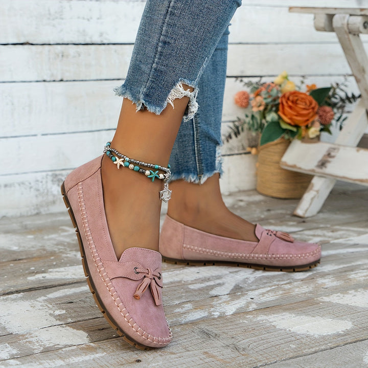Nadine – Mocassins Classiques avec Détail Frange