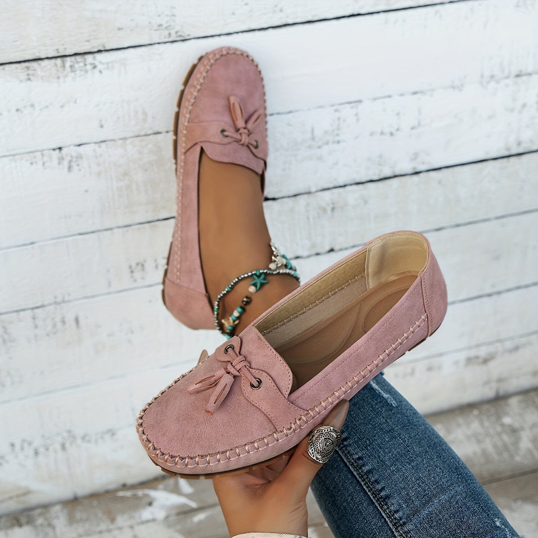 Nadine – Mocassins Classiques avec Détail Frange