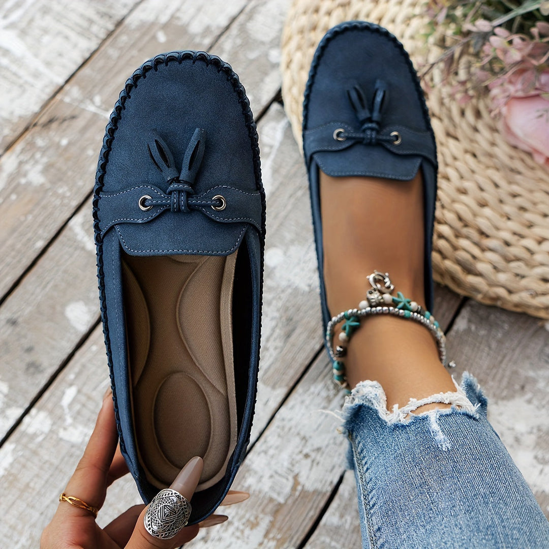 Nadine – Mocassins Classiques avec Détail Frange