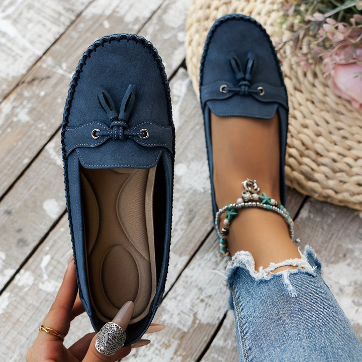 Nadine – Mocassins Classiques avec Détail Frange